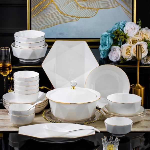 Bộ chén bát Golden Leaf Phong Cách Trung Đông
