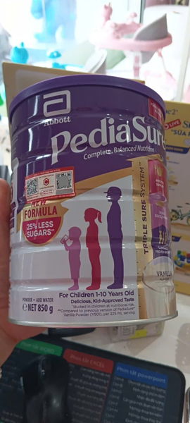 Hàng Úc-Sữa Bột Pediasure Tăng Cân (1-10y) 850g