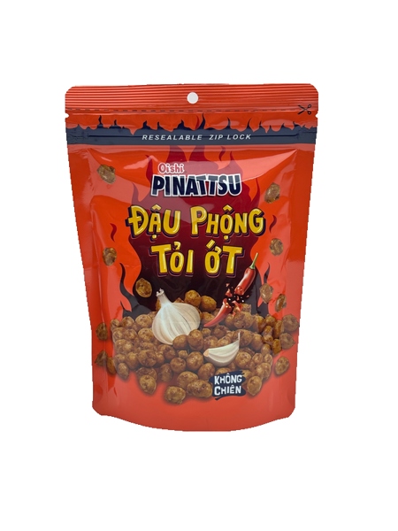 Snack Pinattsu Đậu Phộng Tỏi Ớt - Thùng 20 gói x 80gr