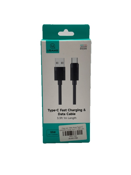Cáp sạc điện thoại Type-C USAMS model: SJ777 U94 dài 1m