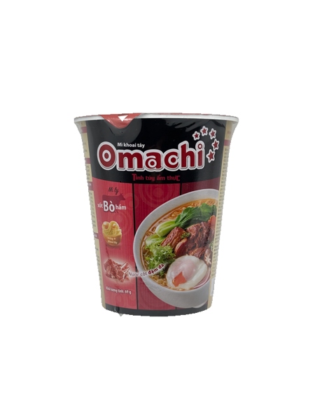 Mì dinh dưỡng khoai tây Omachi xốt Bò hầm 24ly x 69gr