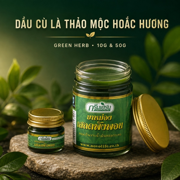 Dầu Cù Là Thảo Mộc Hoắc Hương Green Herb
