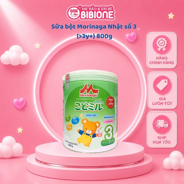 Sữa bột Morinaga Nhật số 3 (>3y+) 800g