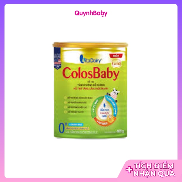 Colosbaby gold 0+ vị thanh nhạt 400g