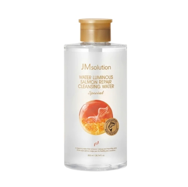 Nước tẩy trang cá hồi JM Solution Water Luminous Salmon Repair Cleansing Water 500ml