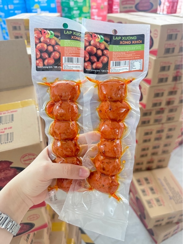 Lạp xưởng xông khói 120g - 30 cái/ 1 thùng