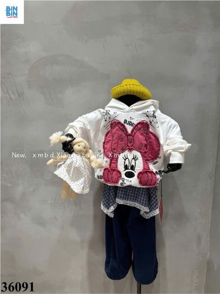 36091 Áo hoodie Mickey TRẮNG