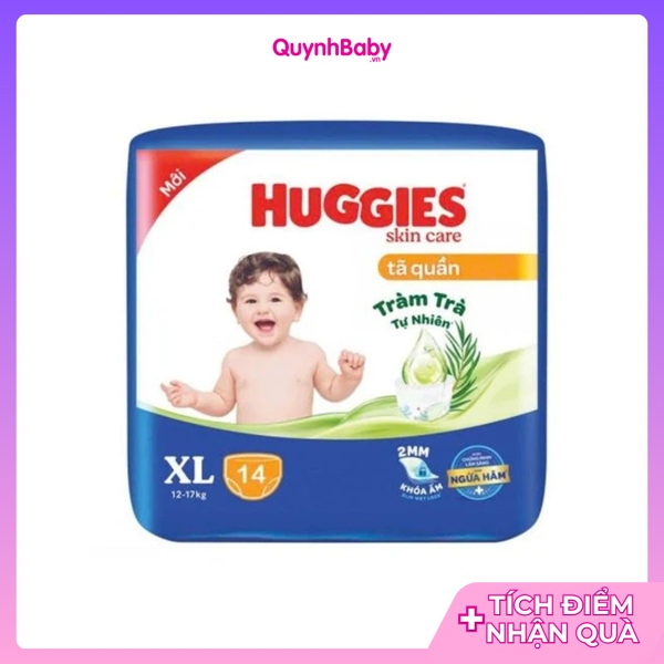 Tã quần Huggies xanh size XL14