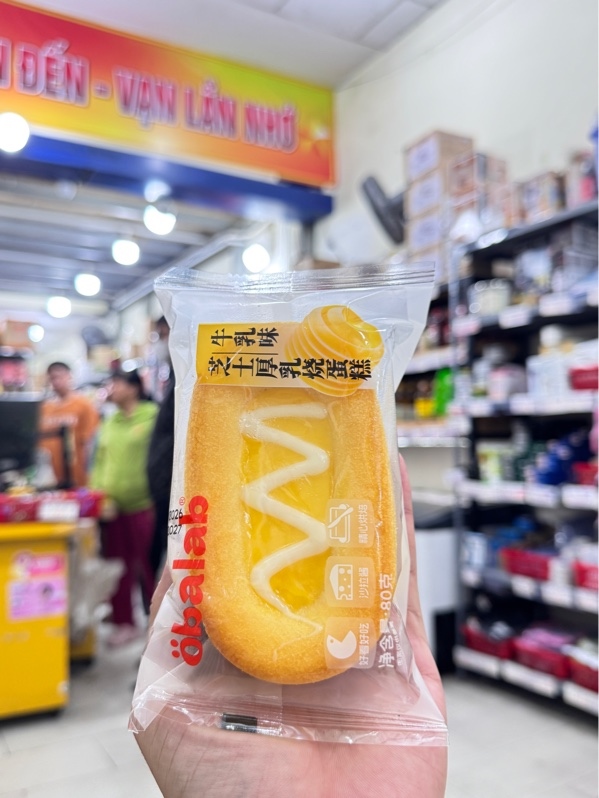 Bông lan phô mai sữa hạt xoài Obalad 80g ( tròn )