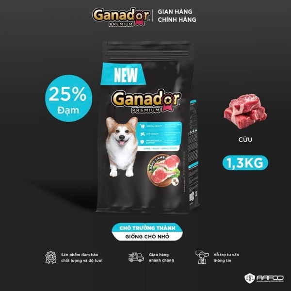 Hạt cho chó Ganador Premium Adult Small