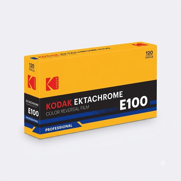 Phim dương bản màu dạng cuộn Eastman Kodak Ektachrome E100 120
