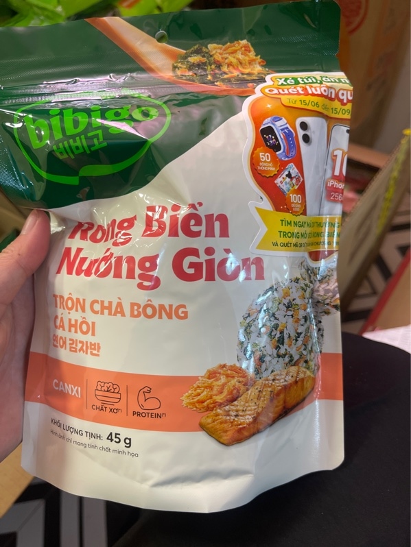 BBG rong biển chà bông cá hồi