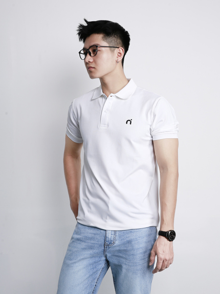 Áo polo basic trắng PL01