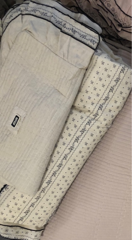 Bộ "Vân Cẩm" | Cotton Linen - Chần sọc, Viền hoa nhí - ST01.2