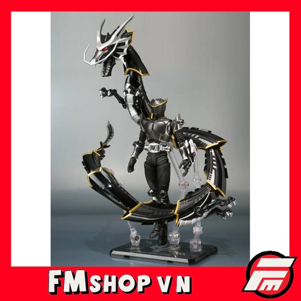 (2ND KHÔNG CARD, KHÔNG BASE, CÓ TRẦY NHẸ ĐẦU RỒNG VÀ 1 BÊN CHÂN) SHF MASKED RIDER RYUGA & DRAGBLACKER