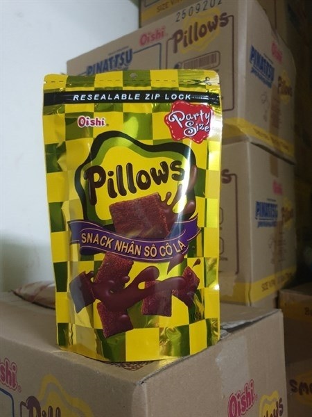 Snack Pillows Snack Nhân Vị Socola Gói 75gr