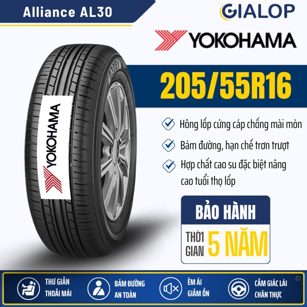 Lốp YOKOHAMA Alliance 205/55R16 AL30 (91V)
