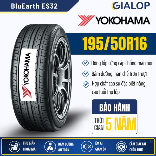 Lốp YOKOHAMA BluEarth 195/50R16 ES32 (84V)