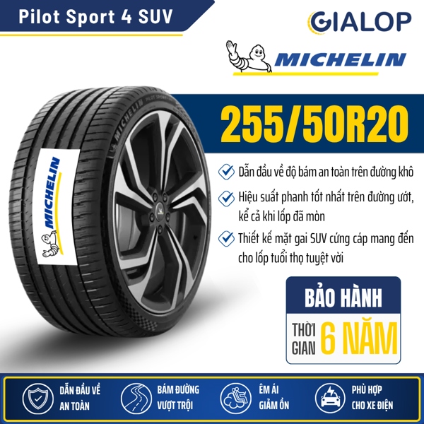 Lốp MICHELIN 255/50R20 Pilot Sport 4 SUV FRV