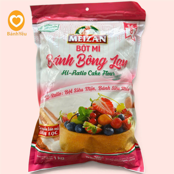 Bột Mì (số 8) Bánh Bông Lan Meizan 1Kg