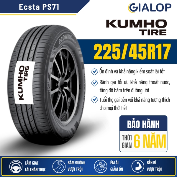 Lốp KUMHO 225/45R17 PS71 100Y